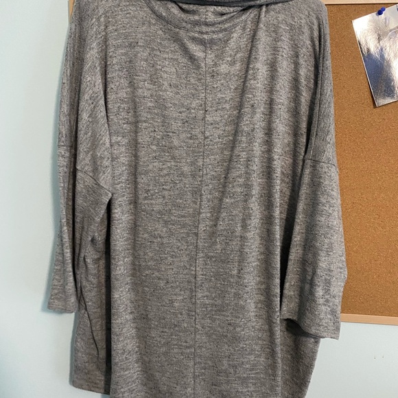 Chico's Soft Gray Cowl Neck Sweater - Picture 3 of 3